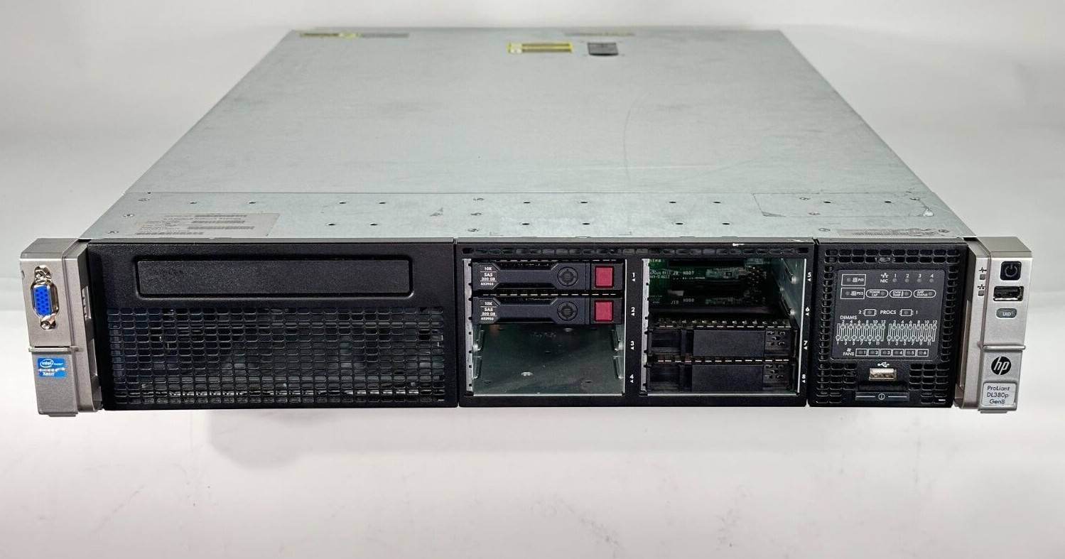 CTO HP DL380p Gen8 8 Bay SFF Dual Xeon 8-Core E5-2670 2.60GHz 2x PSU P420i RAID