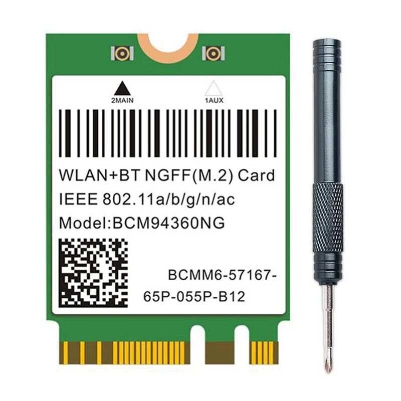 Dual Band 1200Mbps BCM94360NG WiFi Card for MacOS Hackintosh 802.11Ac7192