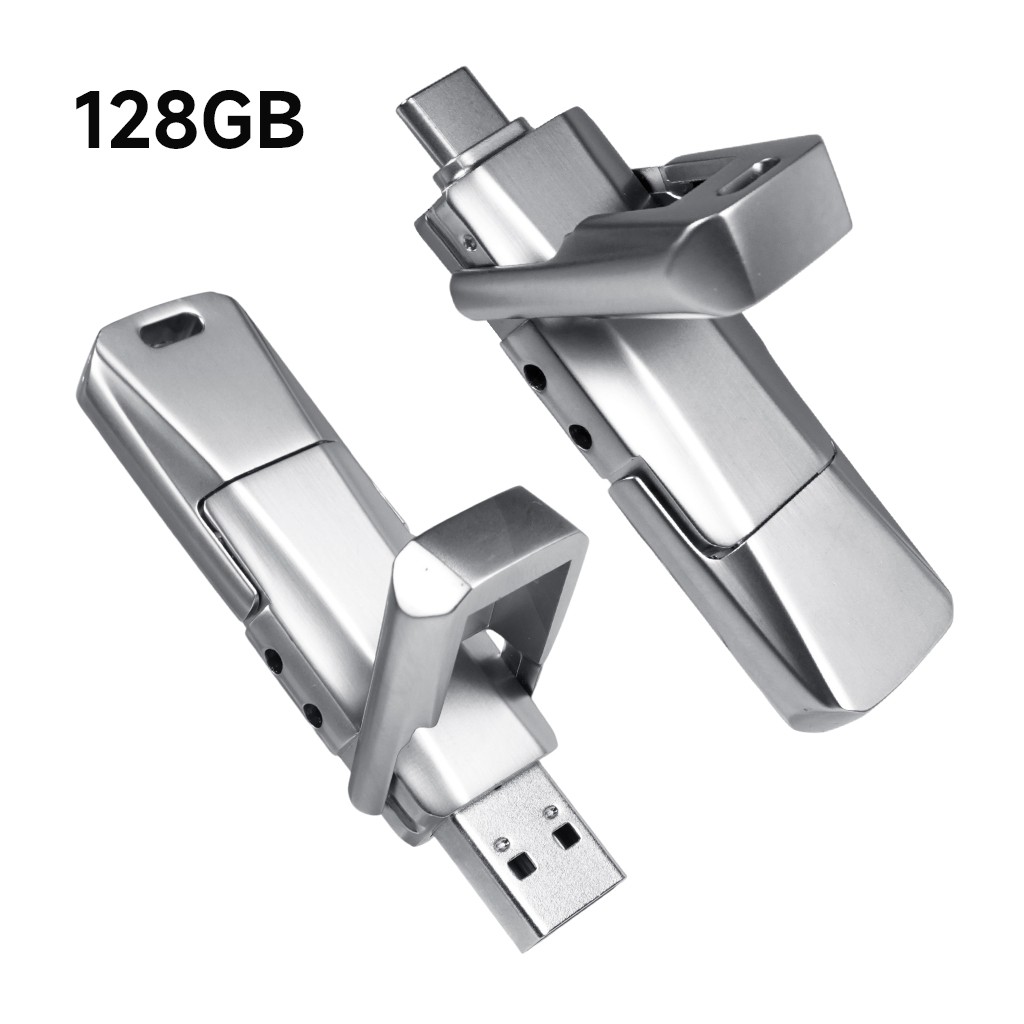 Solid State USB Flash Drive 550MB/s USB C & USB A 3.2 Dual Drive SSD Thumb Drive