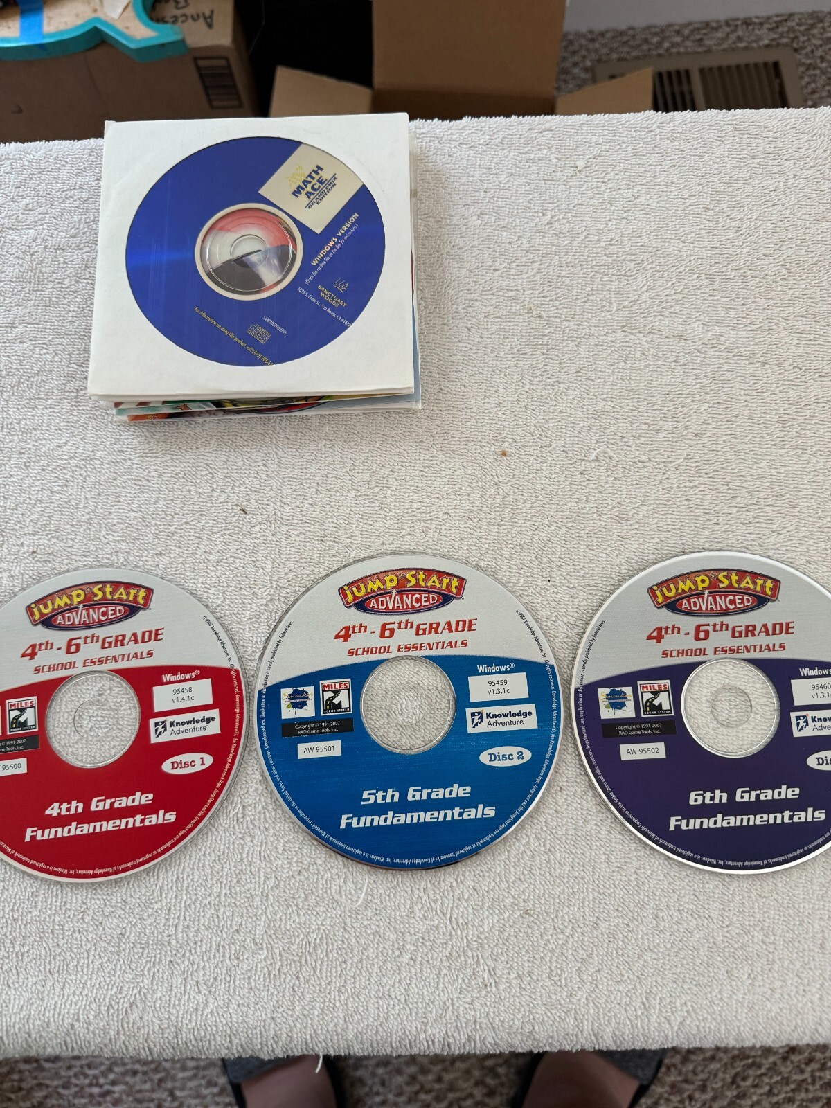 Jump Start Advanced 4th-6th grade School Essentials Three CD Set
