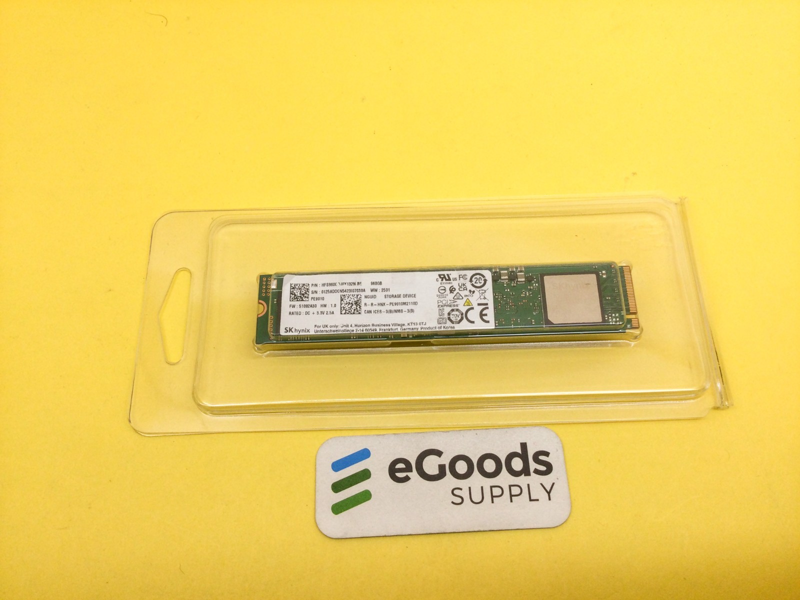 HFS960GDJ0X132N SK Hynix PE9010 960GB M.2 22110 PCIe Gen3 x4 NVMe SSD New