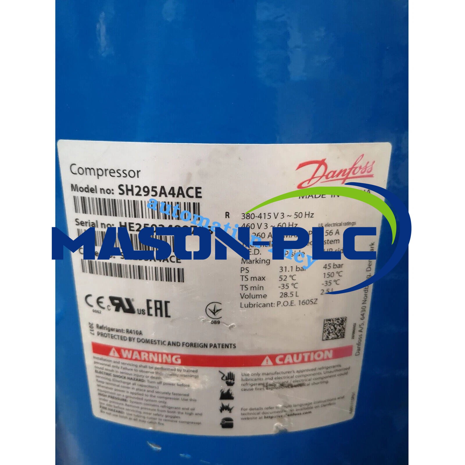 1PC New Danfoss Compressor SH295A4ACE Shipping Fast shipping#DHL or FedEx