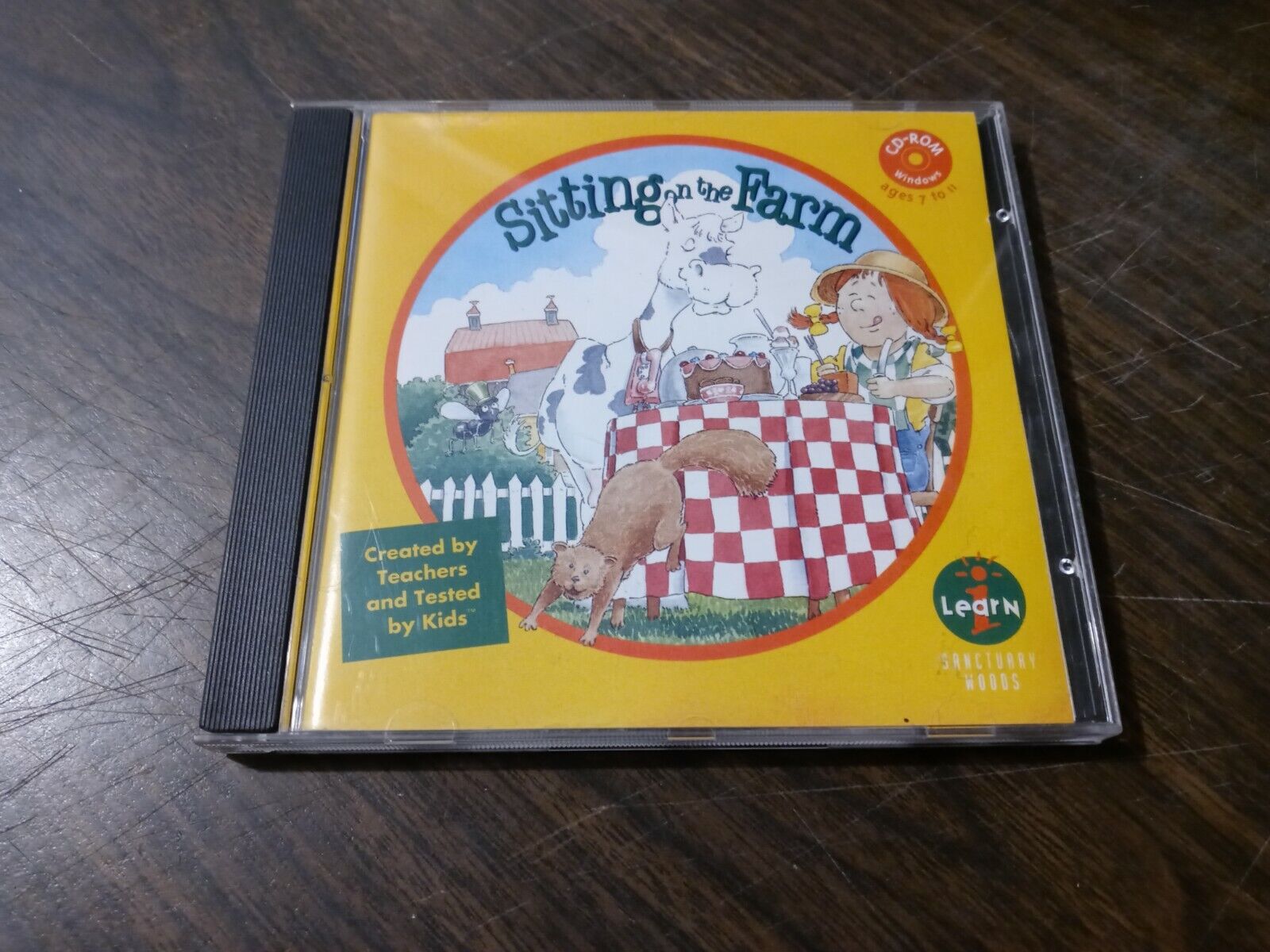 Sitting on The Farm - I-Learn (1994, CD-ROM, Sanctuary Woods)