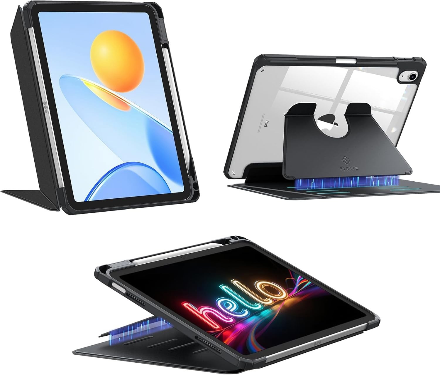 Vertical Stand Case for iPad (A16) 11th Gen / iPad 10th Gen Multi-Angle Cover