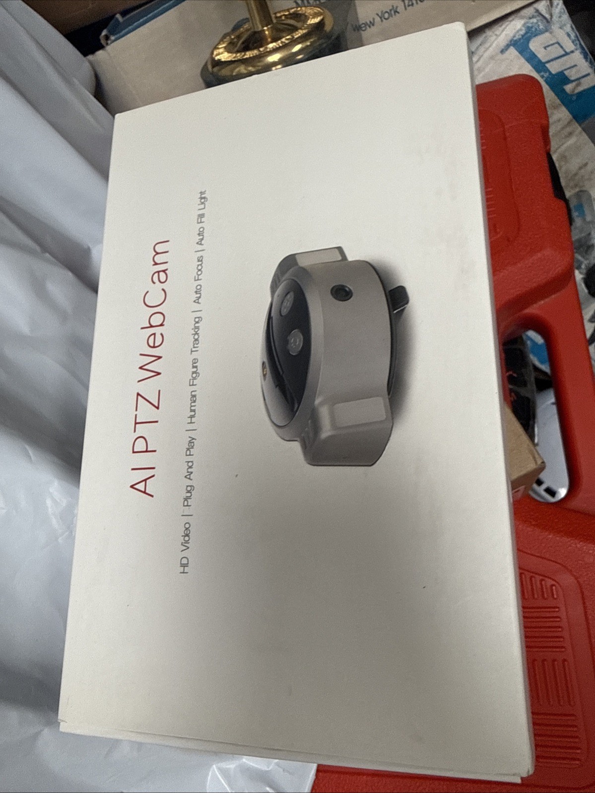 Ai ptz webcam 360 degree smart robot tracking HD video