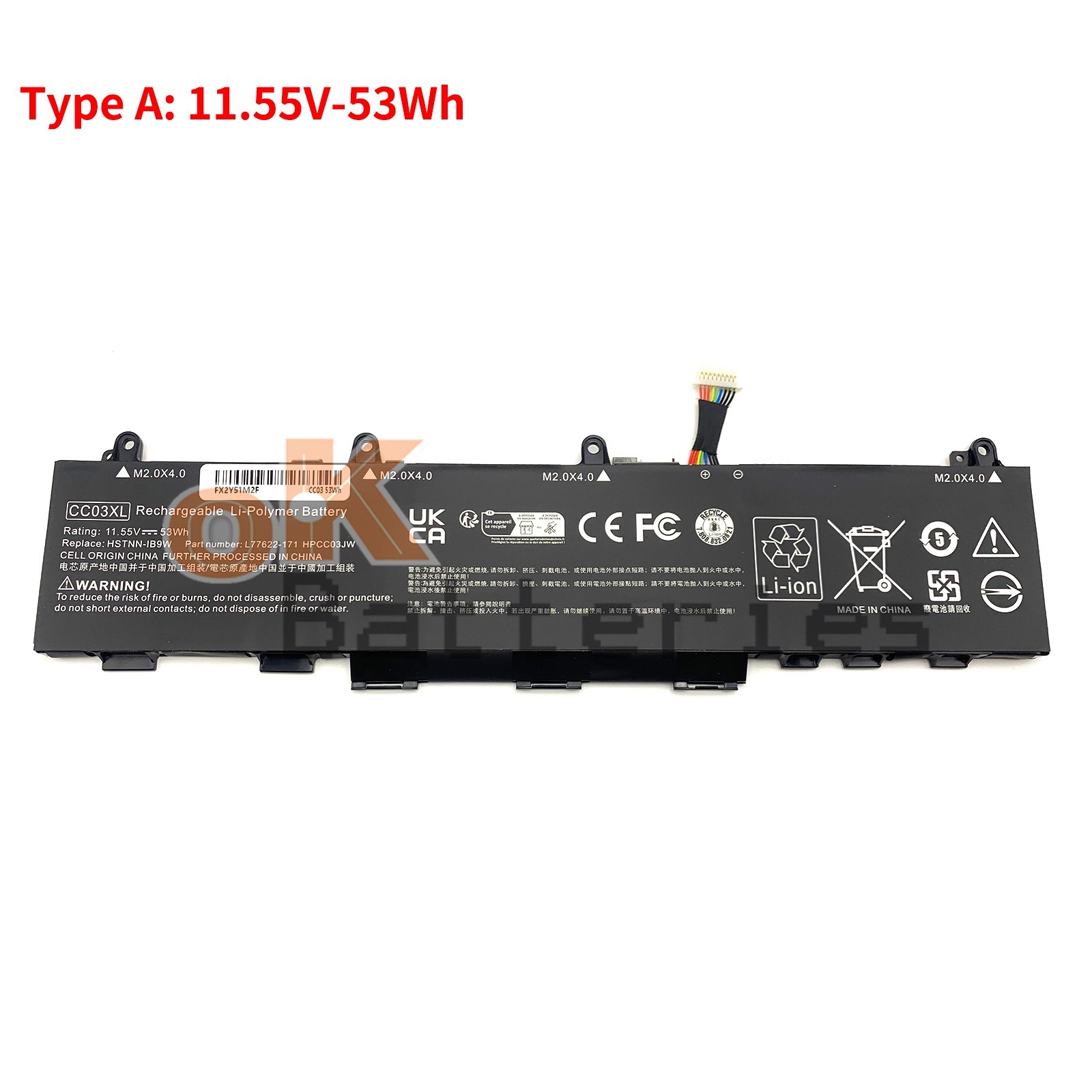 NEW CC03XL Battery for HP EliteBook 830 835 840 845 850 855 G7 G8 L78555-005
