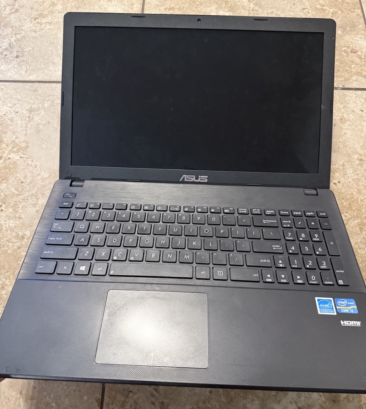 ASUS F551C 15.6" - 1.8GHz i3, 6GB RAM, 500GB HDD FOR PARTS OR REPAIR ONLY