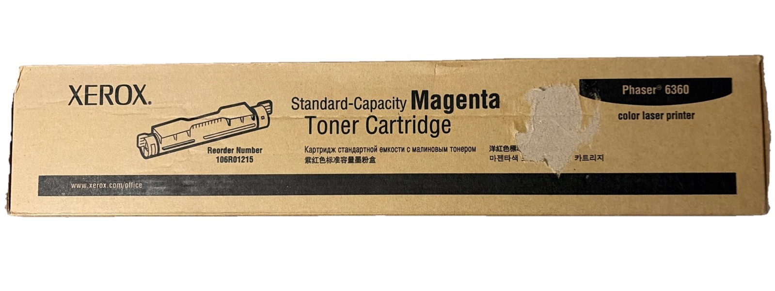 Genuine Xerox 106R01215 (Phaser 6360) Magenta Toner Cartridge