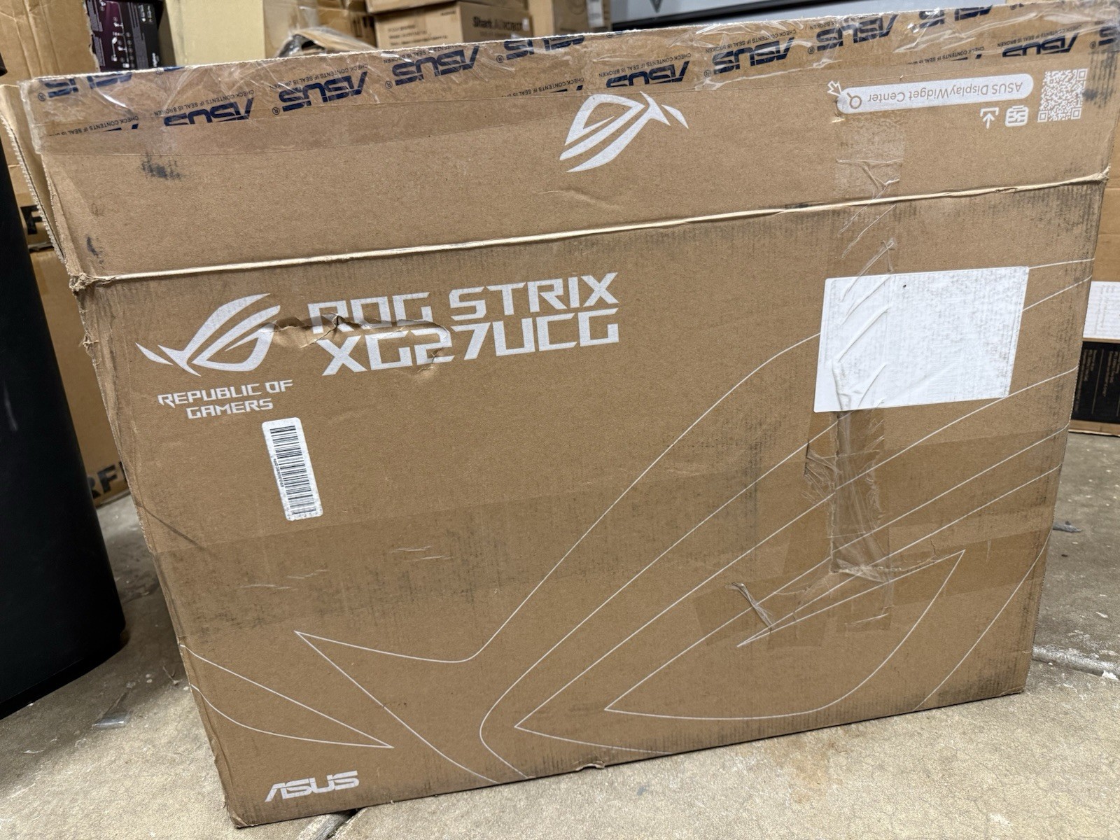 ASUS ROG Strix XG27UCG 27" 16:9 4K 160Hz/FHD 320Hz IPS HDR Gaming Monitor, Black