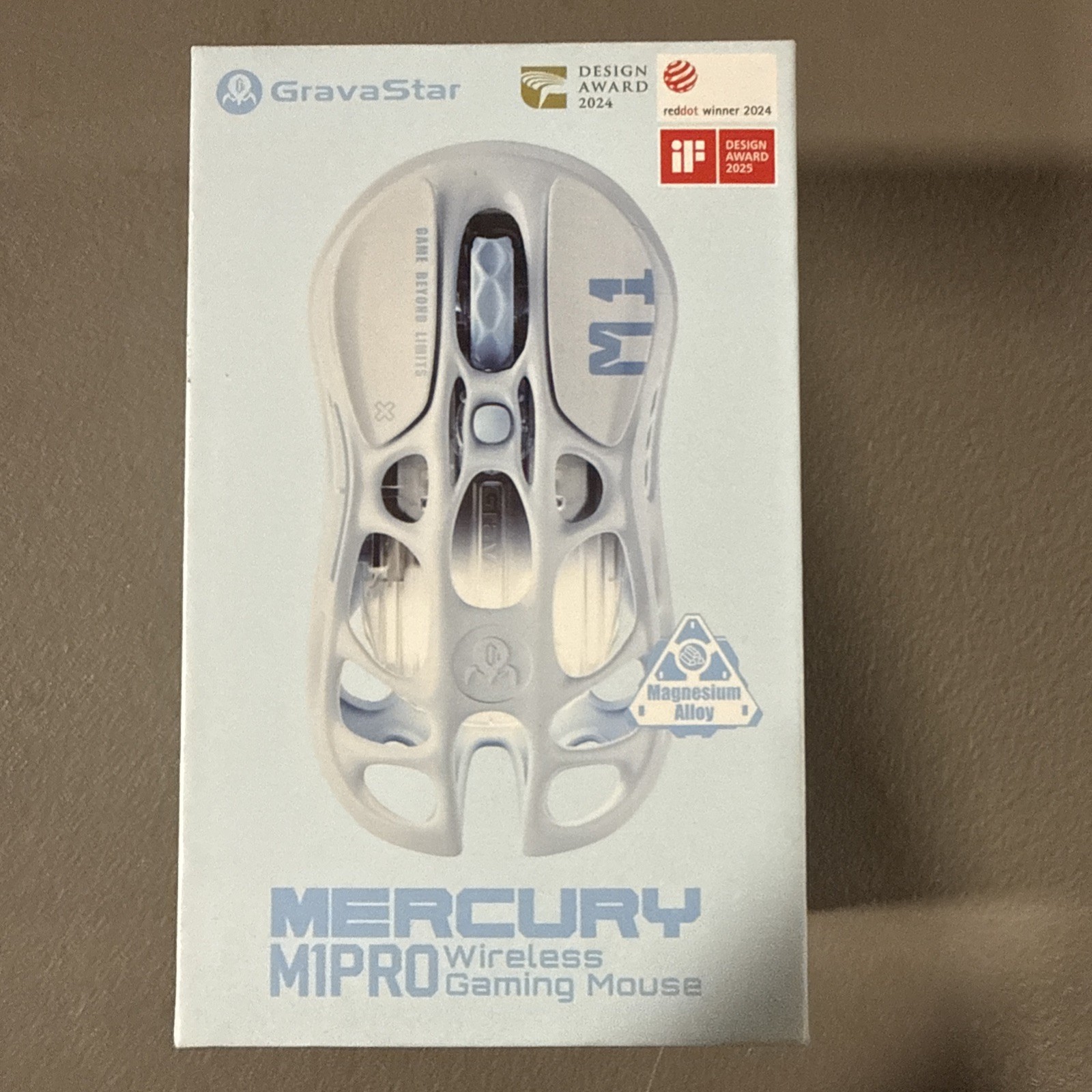 [Domestic Genuine Product] GravaStar Cute Light Blue Gaming Mouse Wireless/Wired