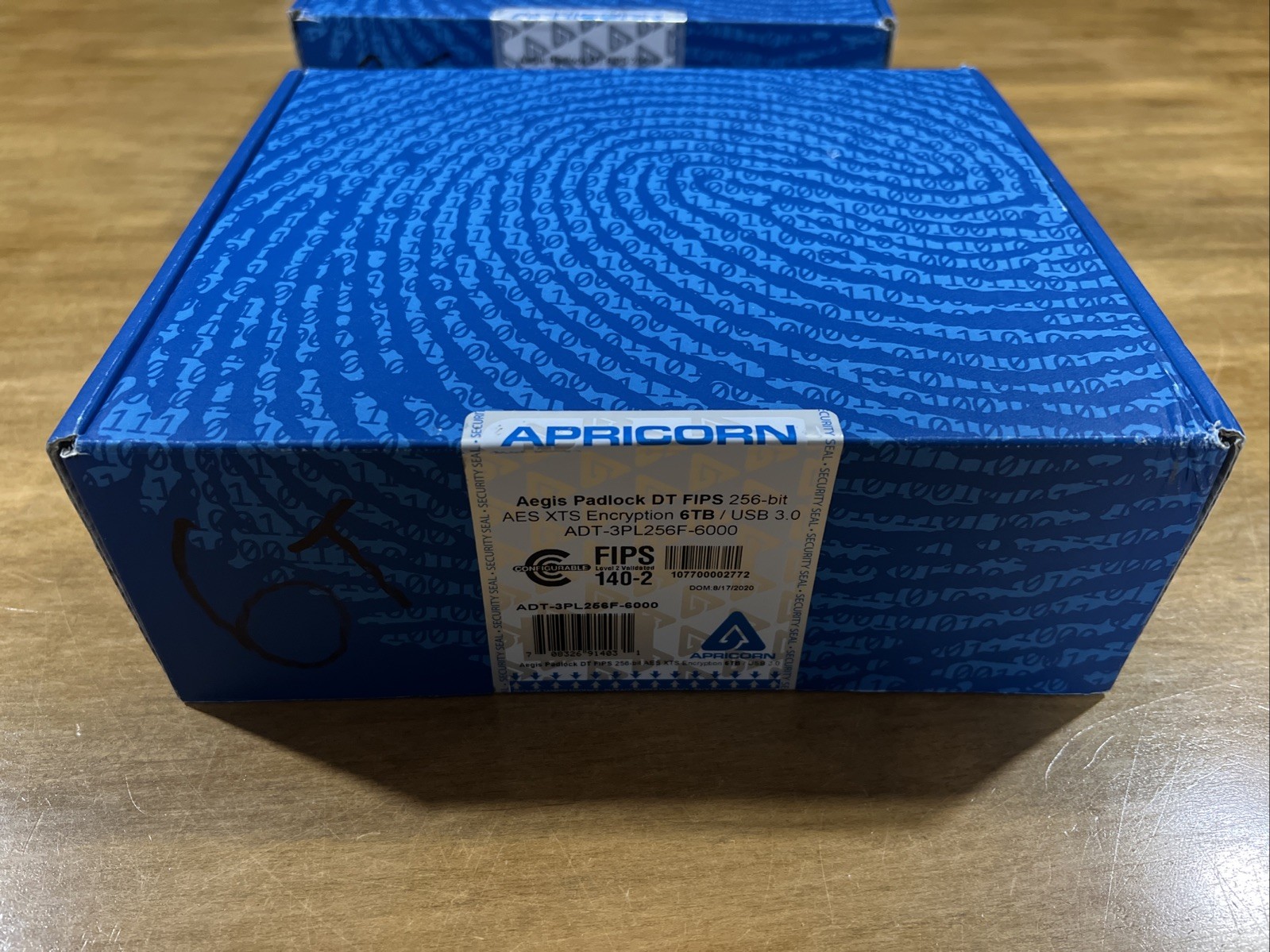 Apricorn Aegis Padlock DT FIPS 256-bit AES XTS 6TB / USB 3.0, ADT-3PL256F-6000