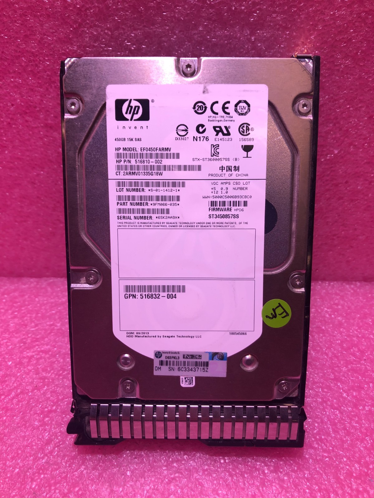 Strong-IT HP 653951-001 450GB hot-plug dual-port SAS HDD 15,000 RP