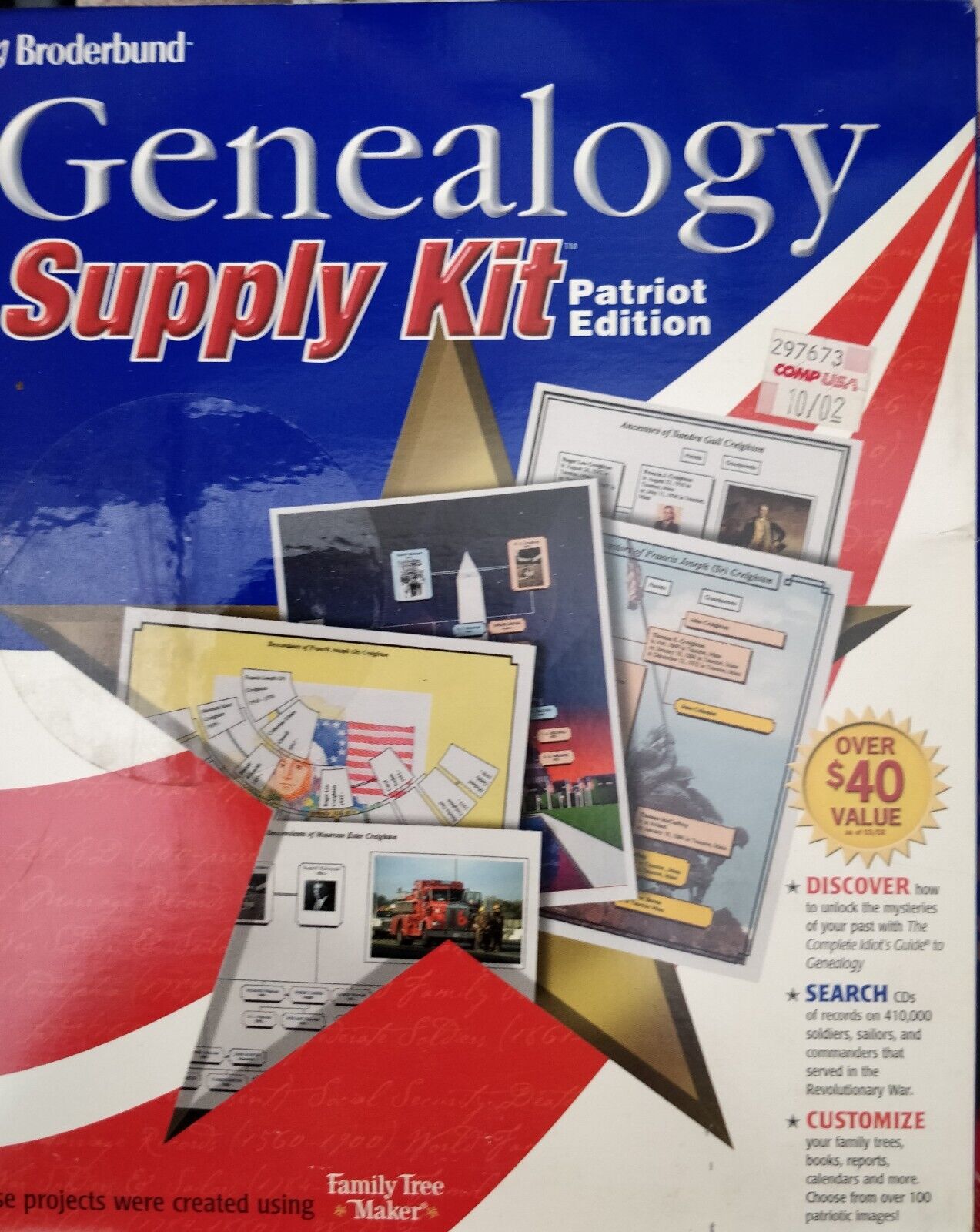 Genealogy Supply Kit with Generations Family Tree Software