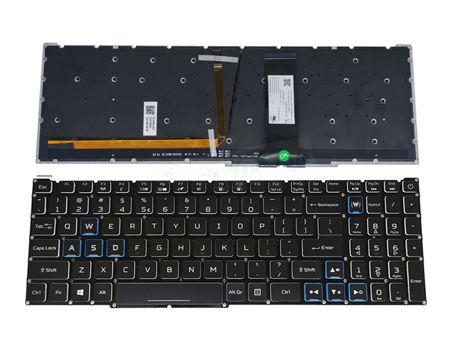 New US Backlit Keyboard For Acer Helios 300 PH315-53 PH315-54 PH317-54 N20C