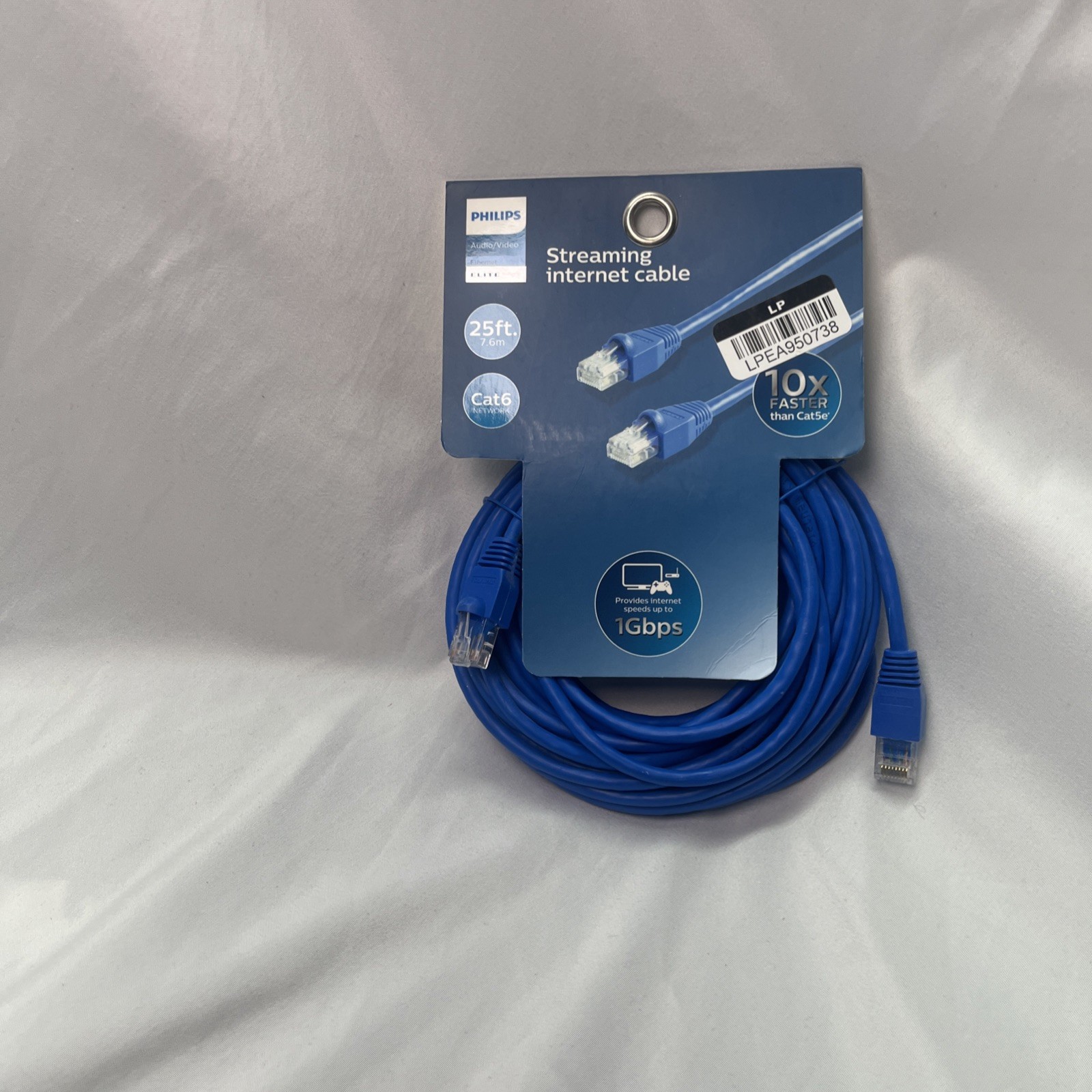 Philips Streaming Internet Cable 25ft Elite 10x Faster New