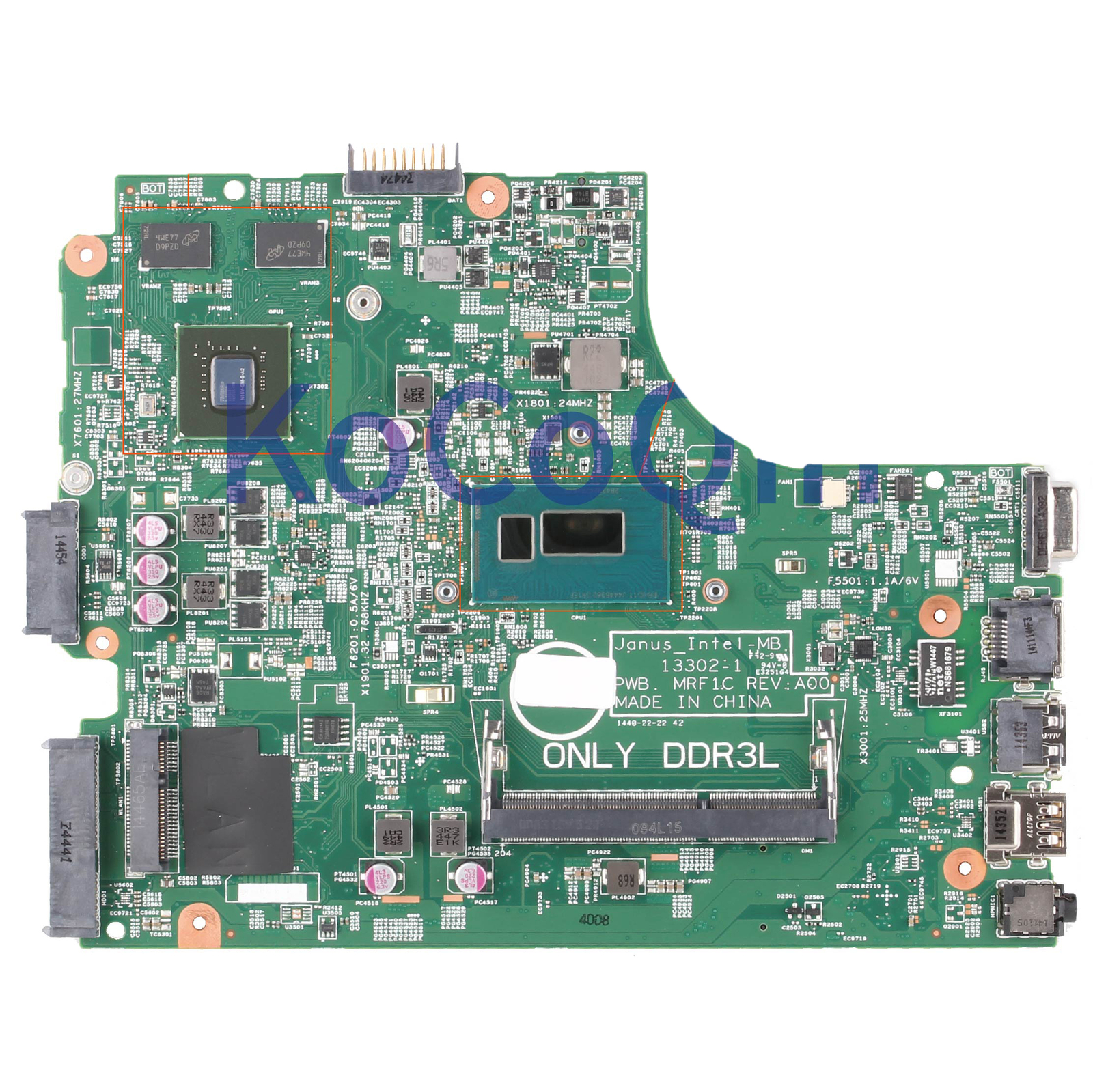 0PKHD7 FOR DELL Inspiron 3449 3546 3446 Mainboard SR1EF i5-4210U 13302-1 Tested