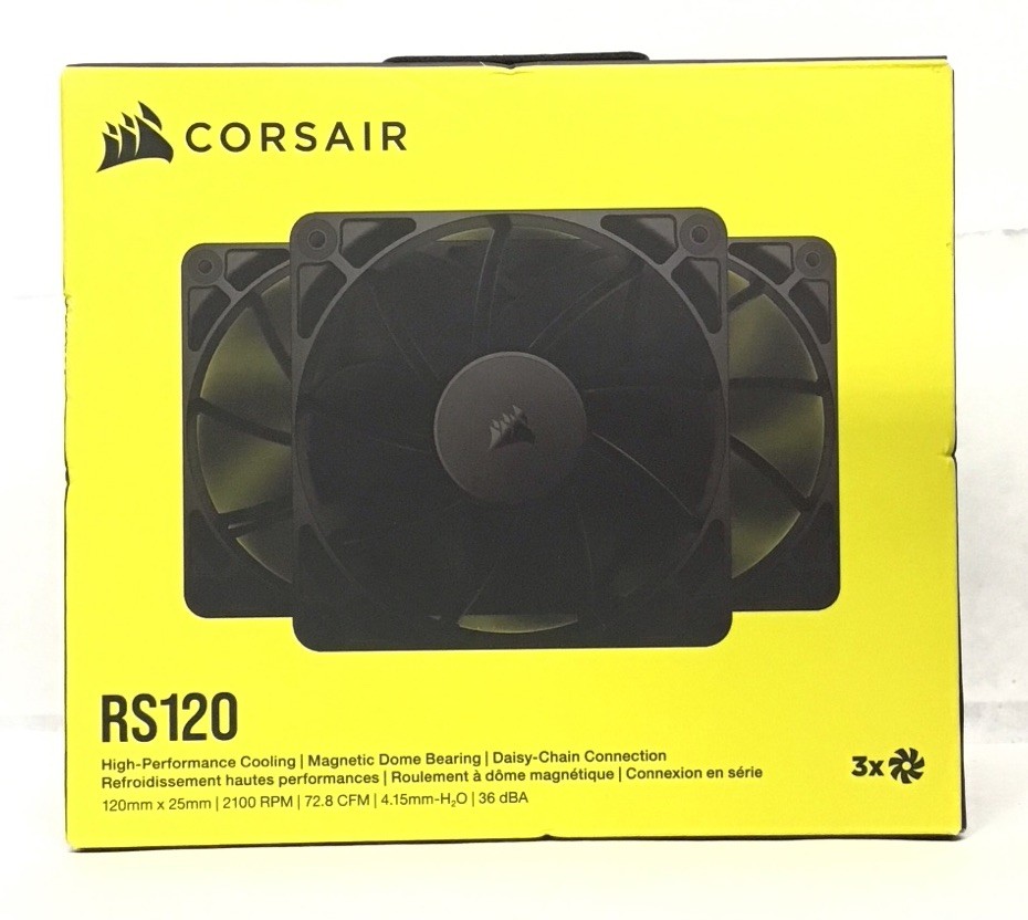 CORSAIR RS120 MAX 120mm PWM Thick Fans - Triple Pack