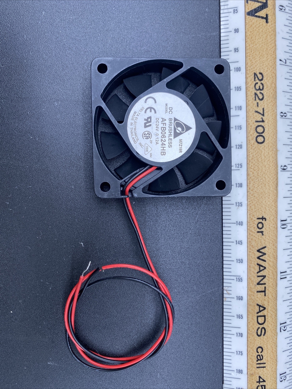Delta 6cm AFB0624HB 6015 24V 0.12A Industrial Control Inverter Cooling Fan 2line