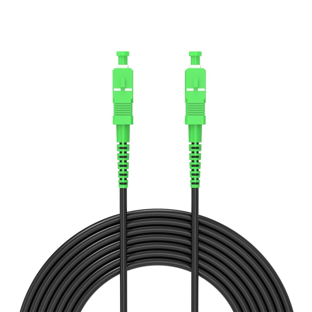 Jeirdus 100ft 30m SC/APC to SC/APC Outdoor Armored Singlemode Fiber Optic Cable