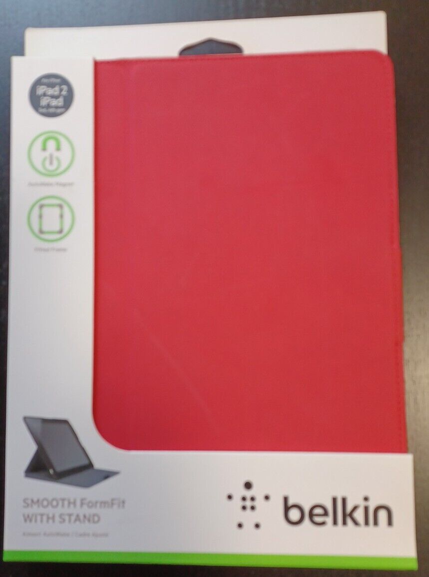 Belkin Smooth FormFit with Stand for iPad, iPad 2, 3rd, 4th Generation - Red  