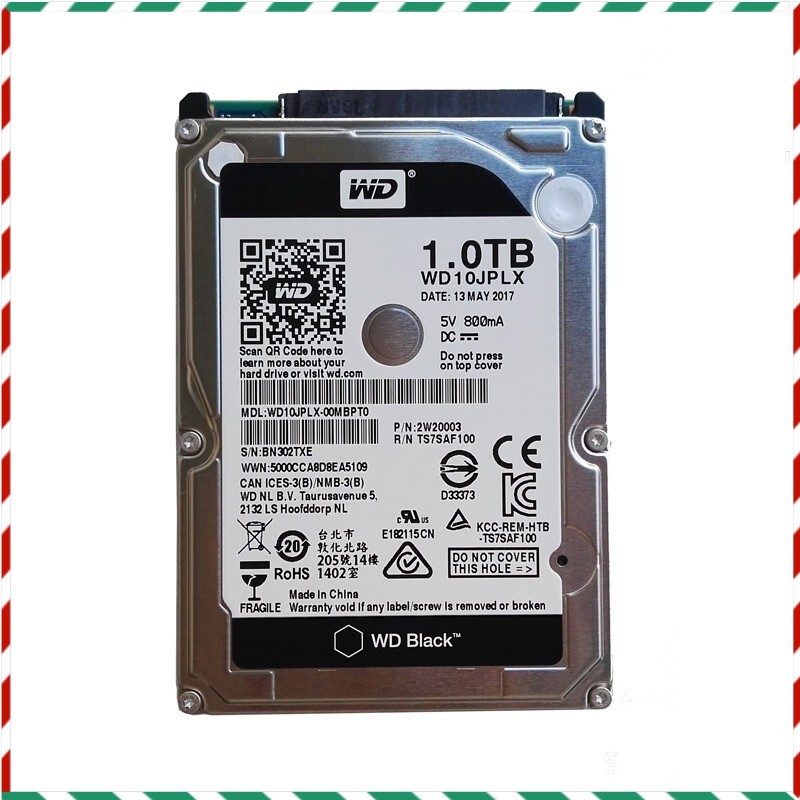 Western Digital WD10JPLX 1TB 7200 RPM 32MB SATA 2.5 Inch Laptop Hard Disk Drive