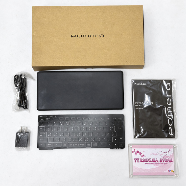 King Jim Pomera DM200 Digital Memo Word Processor 7 inch Japanese Keyboard Black