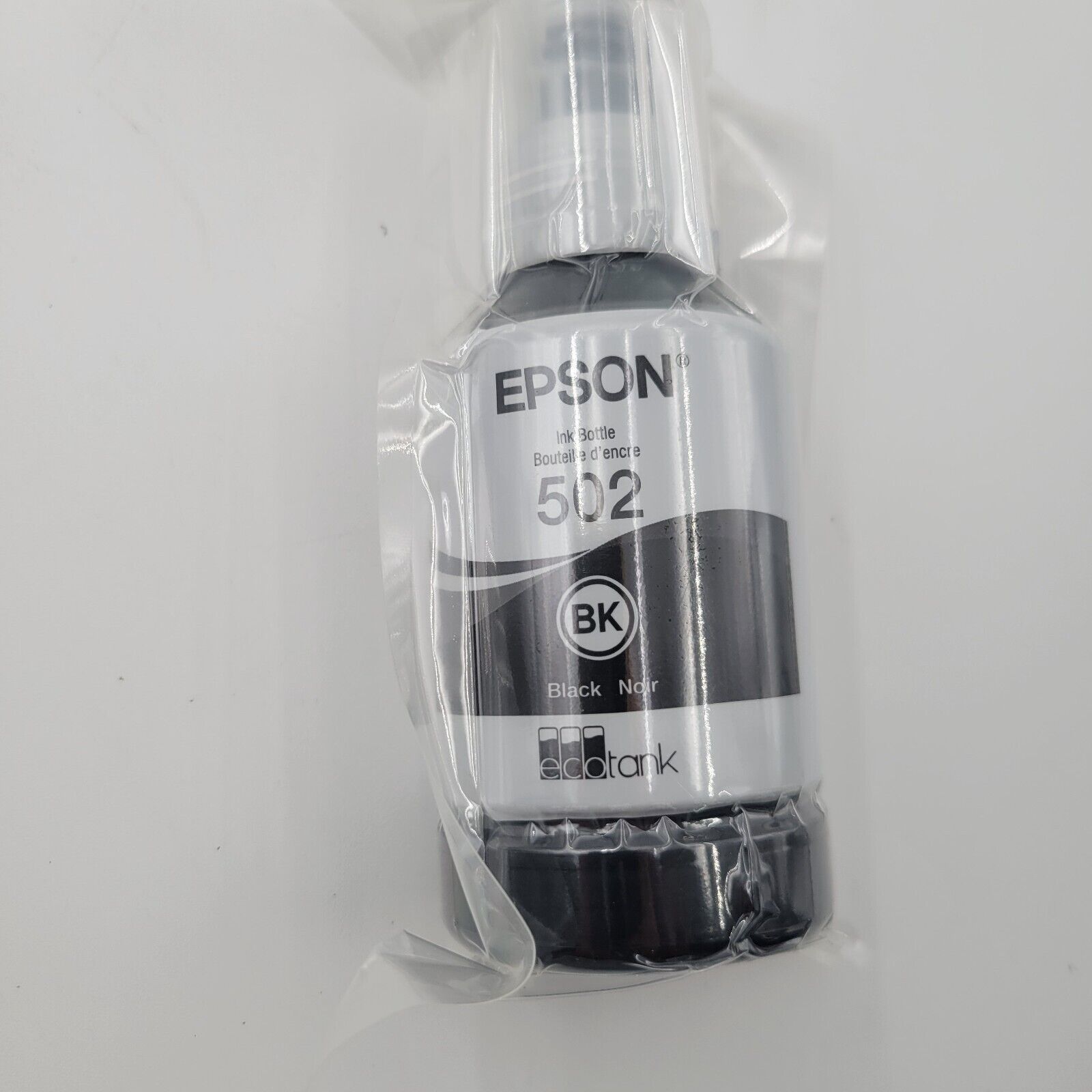 Epson 502 Eco-Tank NEW GENUINE Black Ink Bottle (NO RETAIL BOX) Exp Date 11/2027