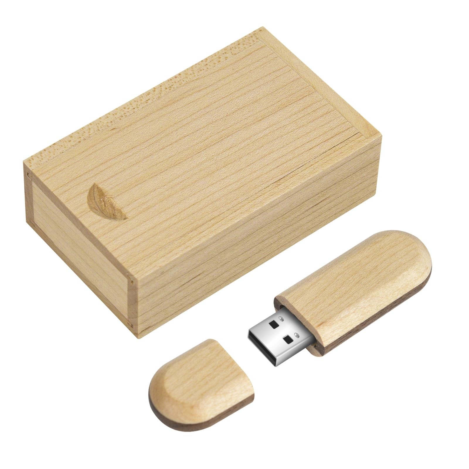 USB 2.0 Flash Drive Two-Color Wood USB 2.0 Memory Stick Pen Drives with Woode...