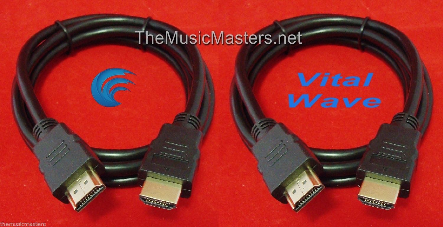 2X 3' ft HDMI Cable M-M 1080P 4K Ultra HDTV BLURAY DVD XBOX PS3 Wire Cord VWLTW