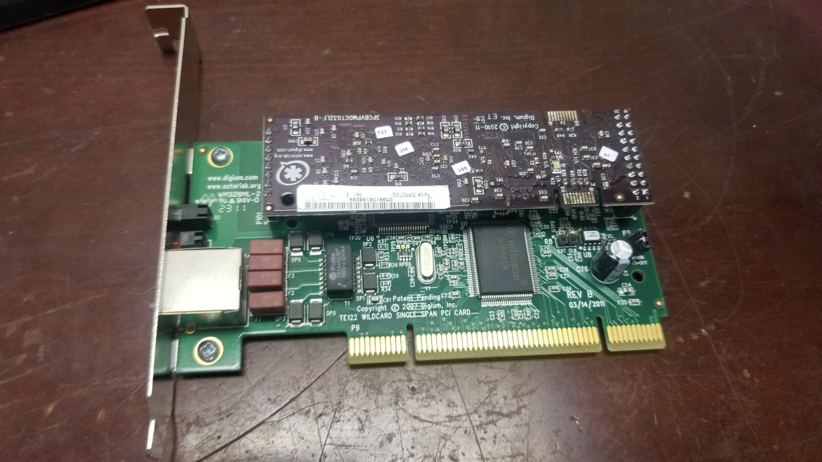 Digium 5TE122LF-A TE122 Wildcard Single Span PCI Card