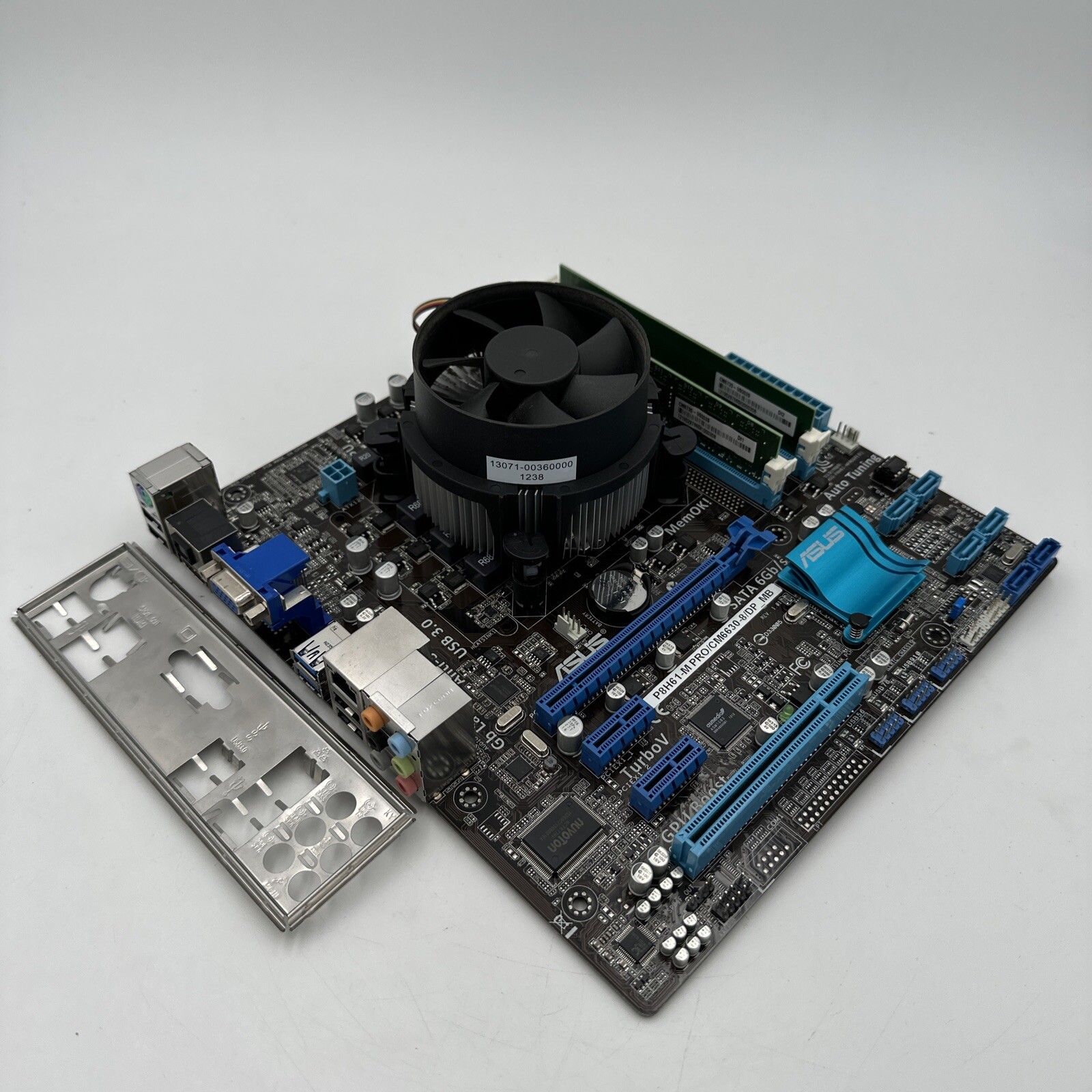 ASUS Motherboard Combo P8H61-M PRO/CM6630-8/DP_MB Intel i3-3220 3.3GHZ 6GB RAM