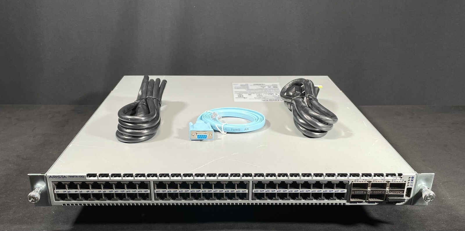 Arista DCS-7050TX-72Q-R 48x 10GBE 1/10GBase-T 6x 40Gbe QSFP+ Switch- Fast Ship