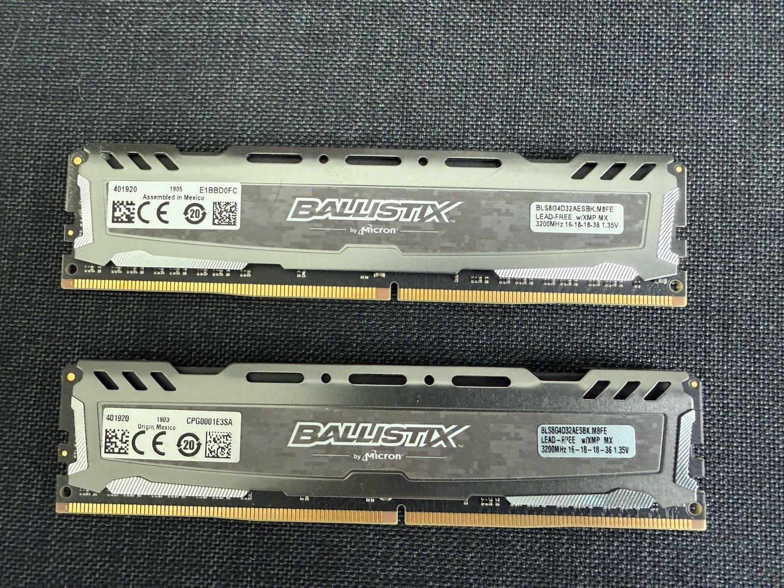 Micron Ballistix 16GB (2x8GB) RAM DDR4 3200MHz BLS8G4D32AESBK