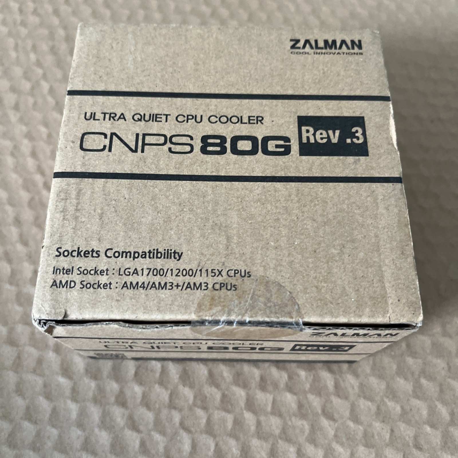 Zalman CNPS-80G Ultra Quiet CPU Air Cooler Value Edition 2023 65W TDP 4-Pin