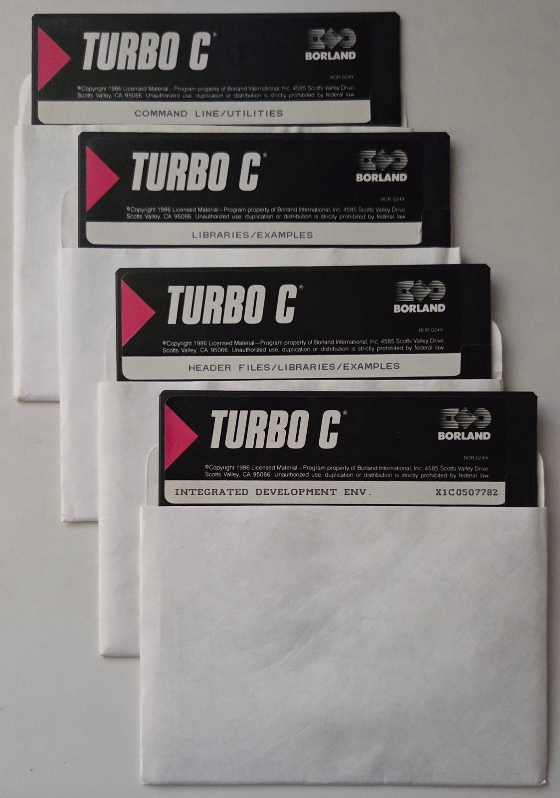 VINTAGE Borland Turbo C 1.0 Integrated Development Environment VERY RARE