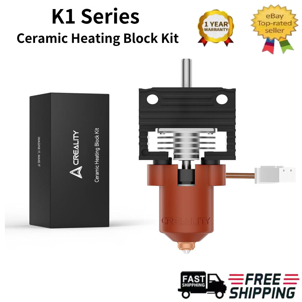 Creality K1 Series Ceramic Heating Block Kit—Quick-swap Nozzle Kit for K1/K1 Max