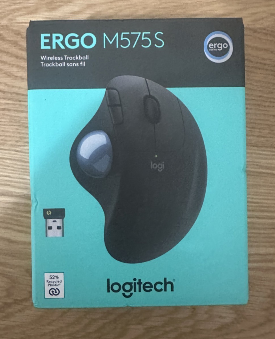 Logitech Ergo M575S Wireless Trackball Mouse - Brand New