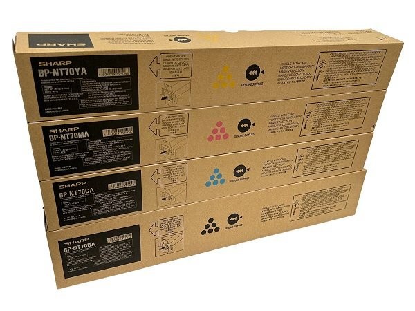 Genuine Sharp BP-NT70 CMYK Toner Cartridge  TARIFF FREE