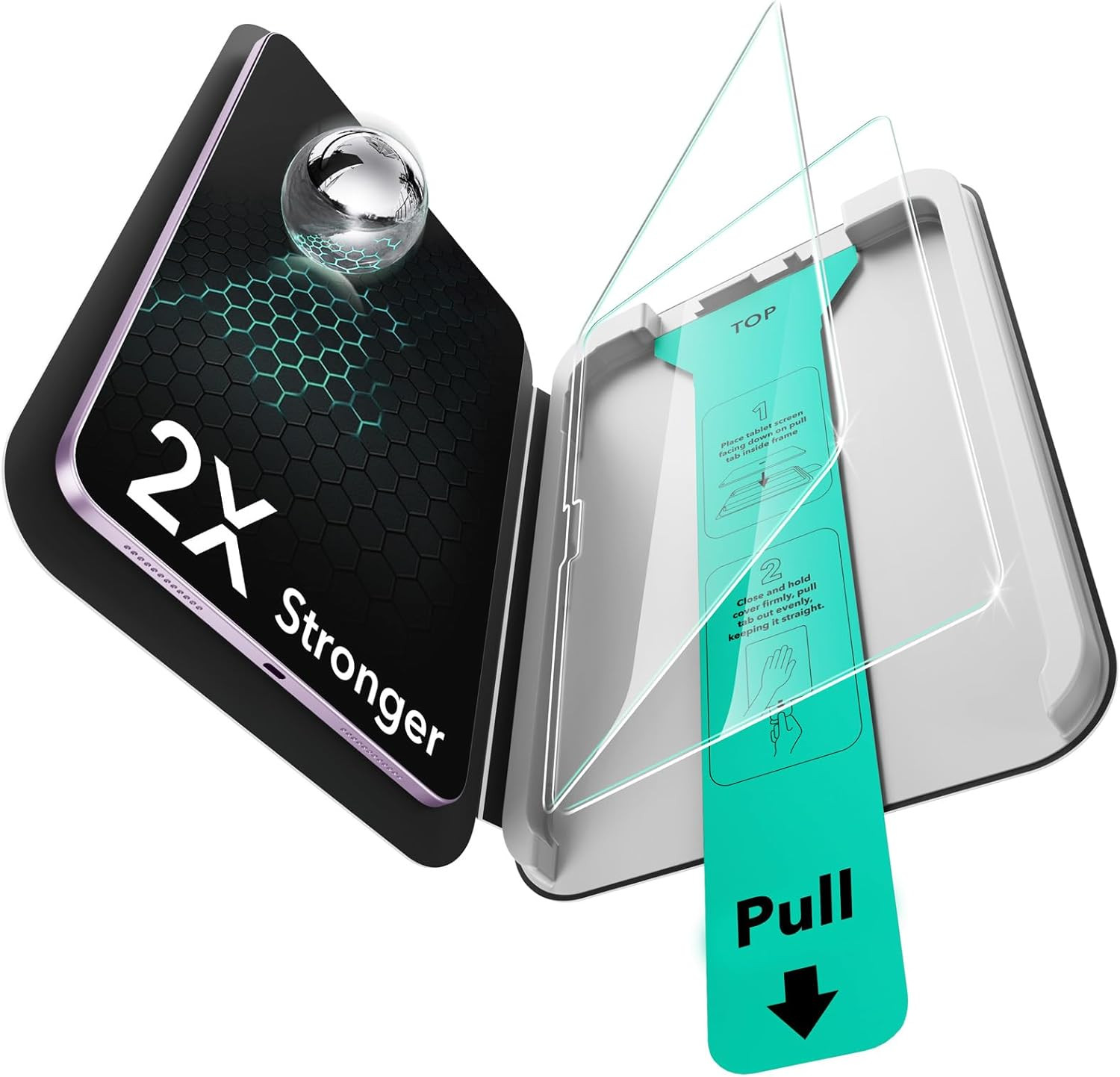 ESR 2 Pack Screen Protector for Ipad Air 13 Inch M4/M3/M2 2026/2025/2024 (8Th/7T