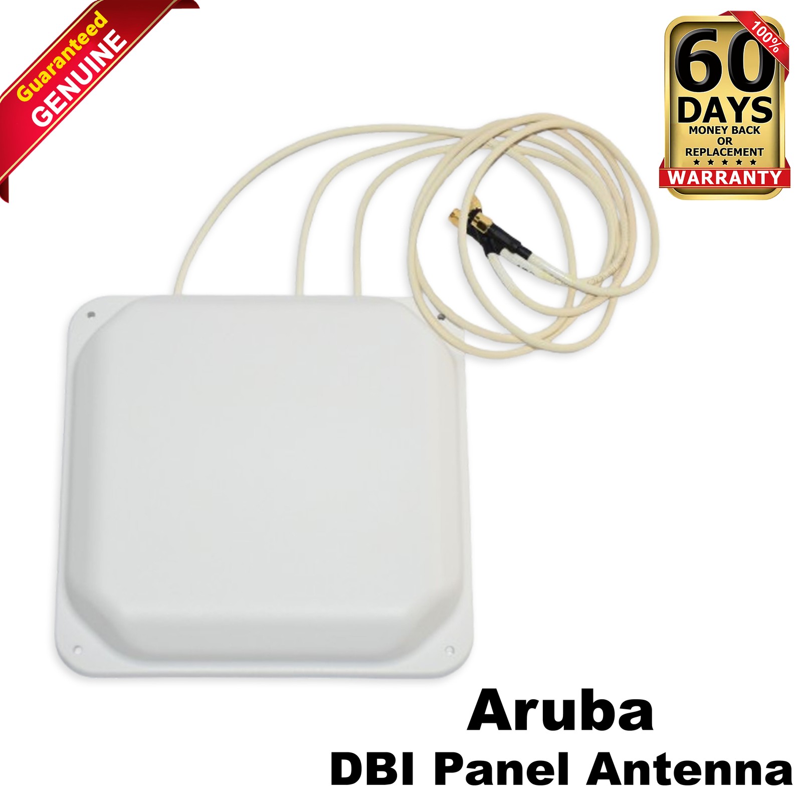 HP Aruba AP-ANT-35A Dual-Band Wi-Fi Antenna 5dBi 90x90 3xRP-SMA Pigtail White