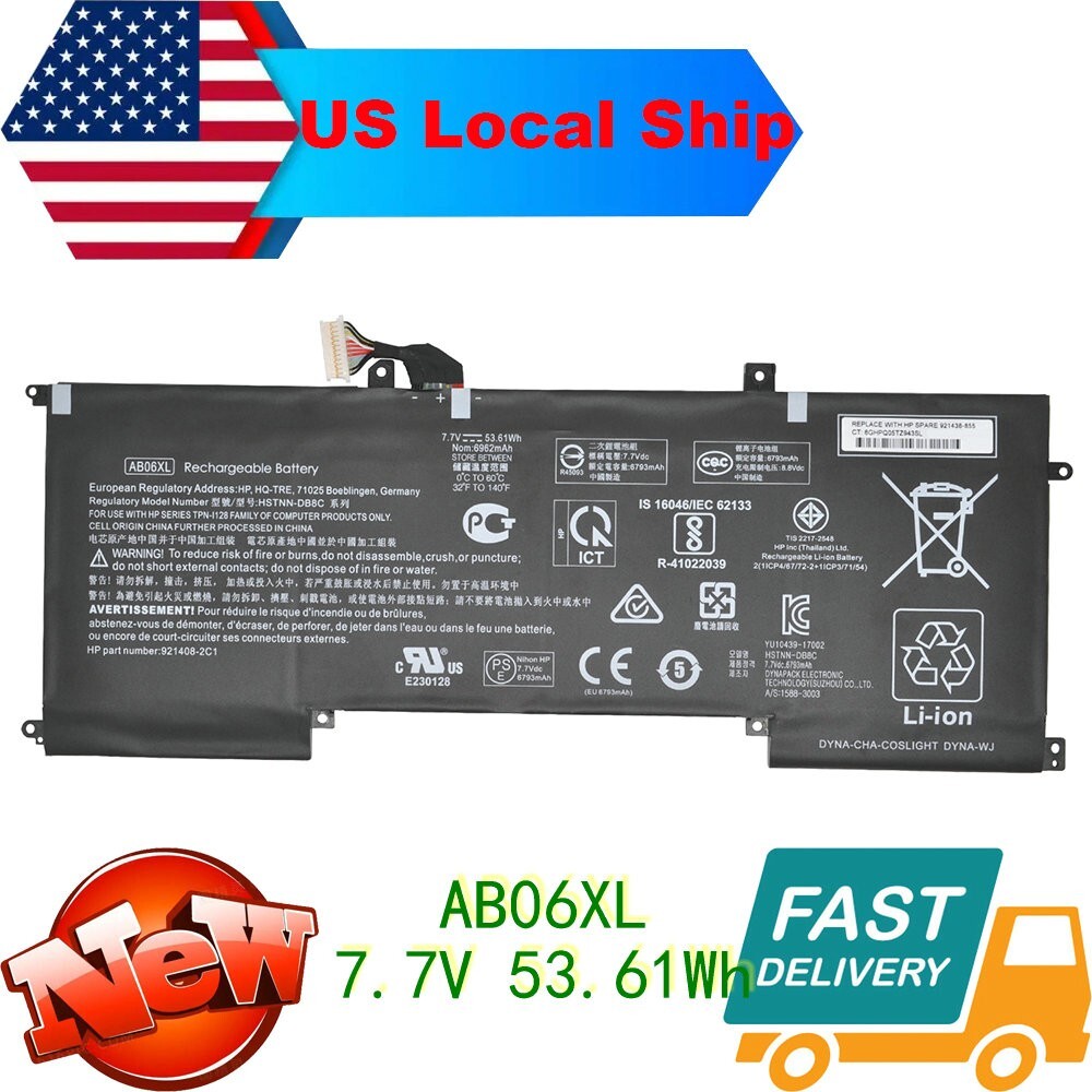 Genuine AB06XL 921438-855 Laptop Battery for HP Envy 13-AD Series 921408-271