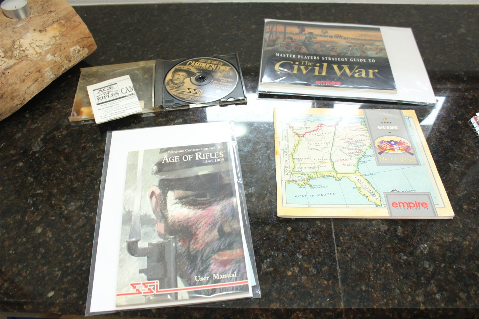 Vintage PC Gamer Lot - Age of Rifles Add On, Civil War Guide & Strategy