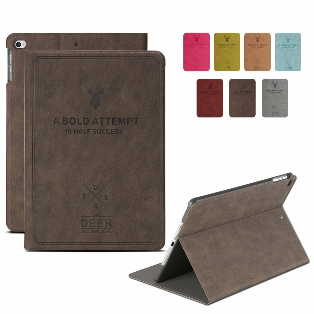 iPad Case Air 3 PRO 10.5 9.7 10.9 7.9 10.2 Adjustable Stand Flip Cover Coffee