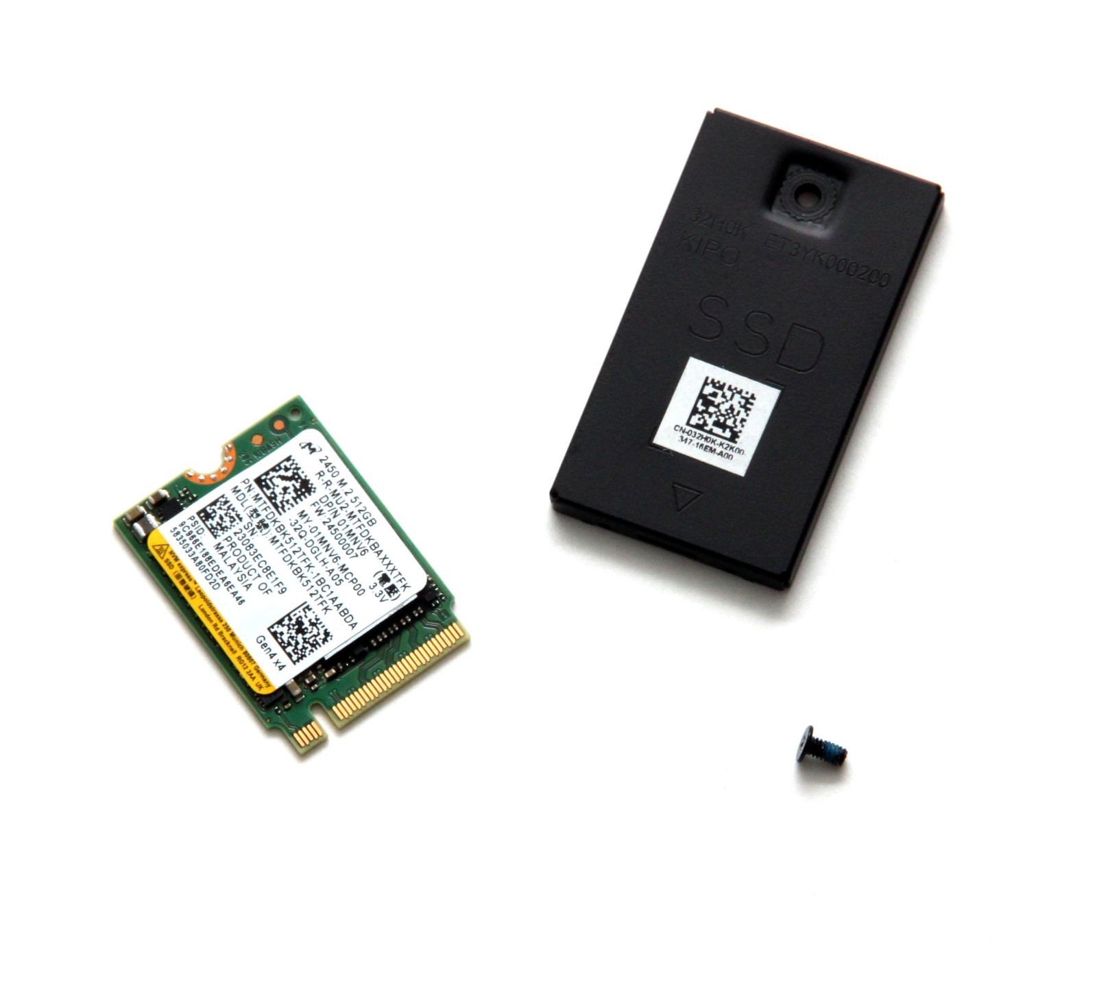 Dell Latitude 7440 Micron MTFDKBK512TFK 512GB NVMe PCIe 4x4 M.2 2230 SSD 01MNV6