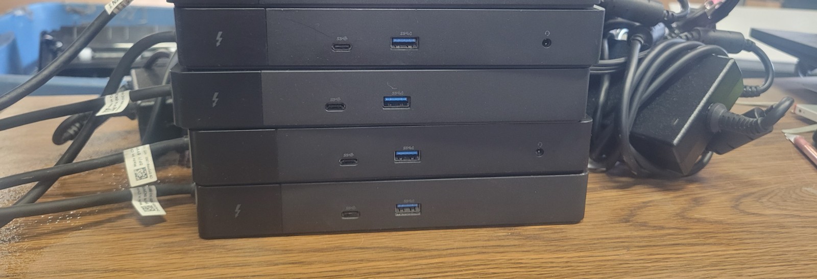 Lot of 4 **Dell WD22TB4 K20A001 Docking Station TB4 USB C K20A w/ 180W AC