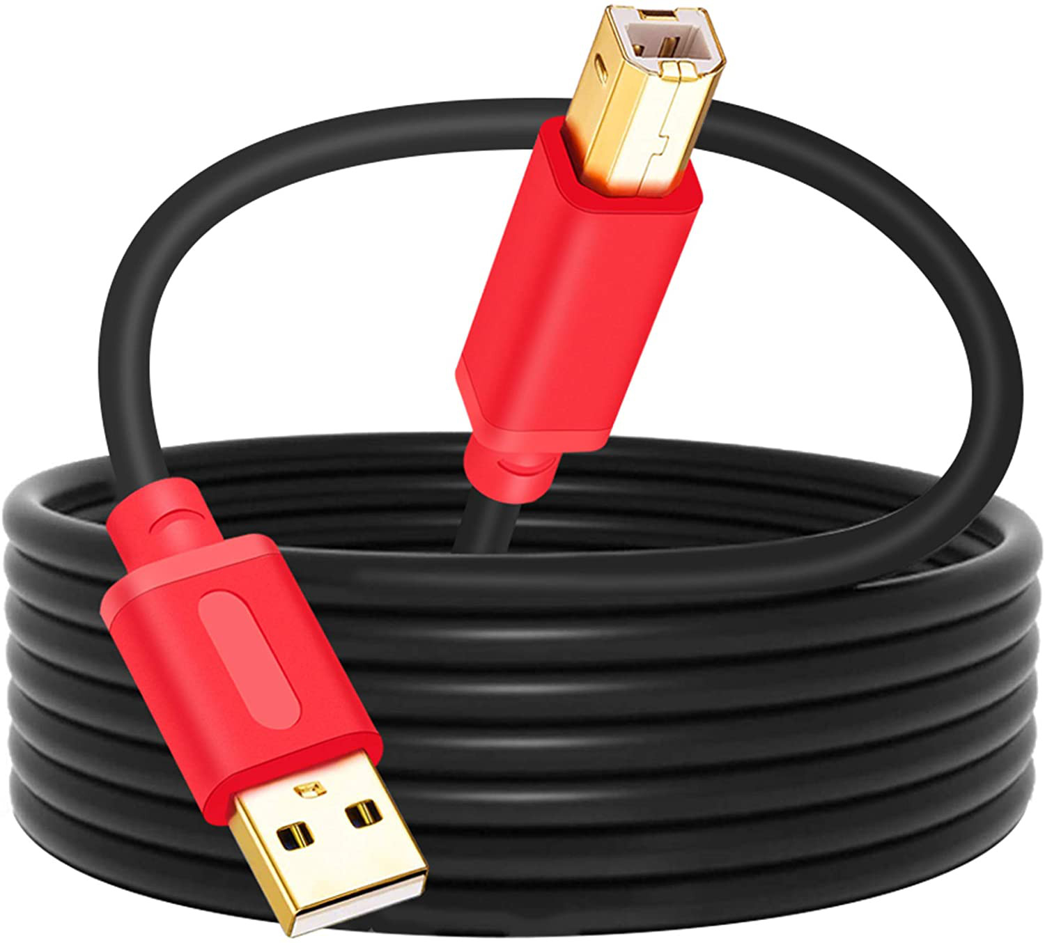 Computer Printer Cable USB 30ft A Male To B Male 2.0 High Speed Portable Connect