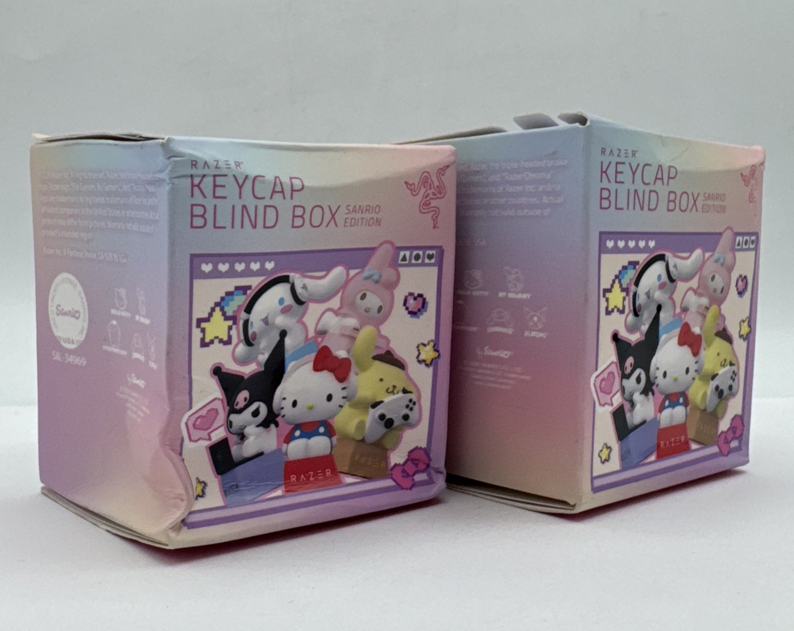 Razer Keycap Blind Box Sanrio Edition - Lot Of 2 - New W/ Chance At Ultra Rare