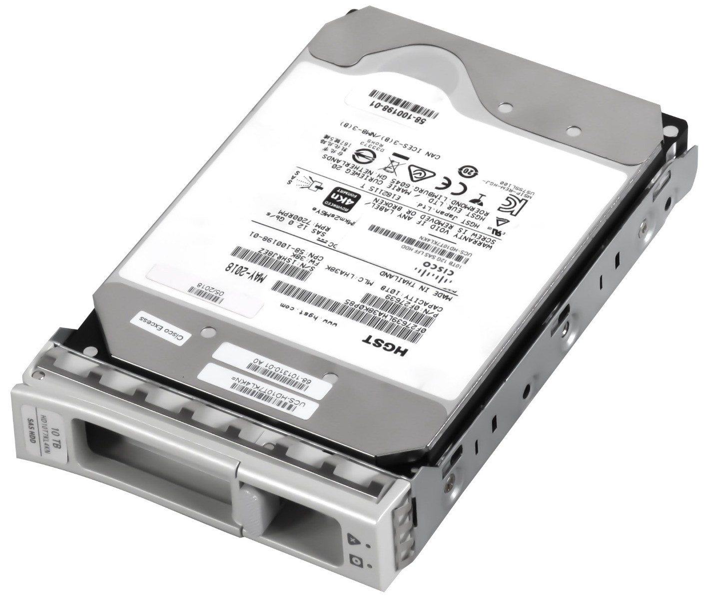 Hard Drive CISCO UCS-HD10T7KL4KN HUH721010AL4200 10TB 7.2K 256MB SAS-3 3.5''