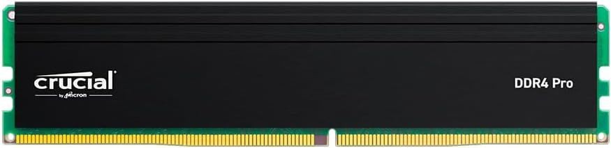 Crucial Pro CP32G4DFRA32A DDR4 32GB (1x32GB) UDIMM Desktop Memory 3200MHz CL22