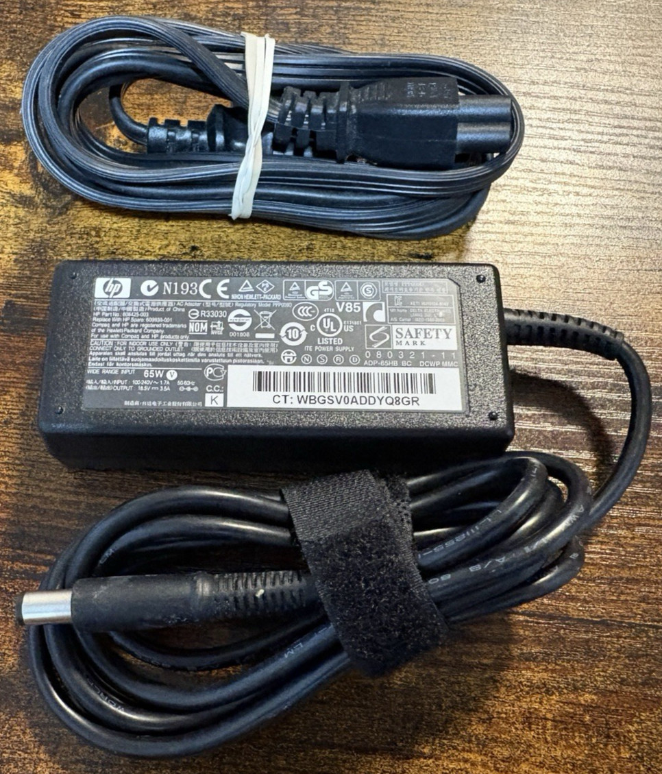 HP PPP009D 65w 18.5v AC Adapter Charger / Power Cord